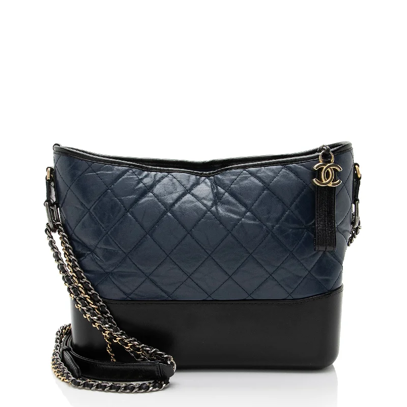 Chanel Aged Calfskin Gabrielle Medium Hobo (SHF-xfghPP)