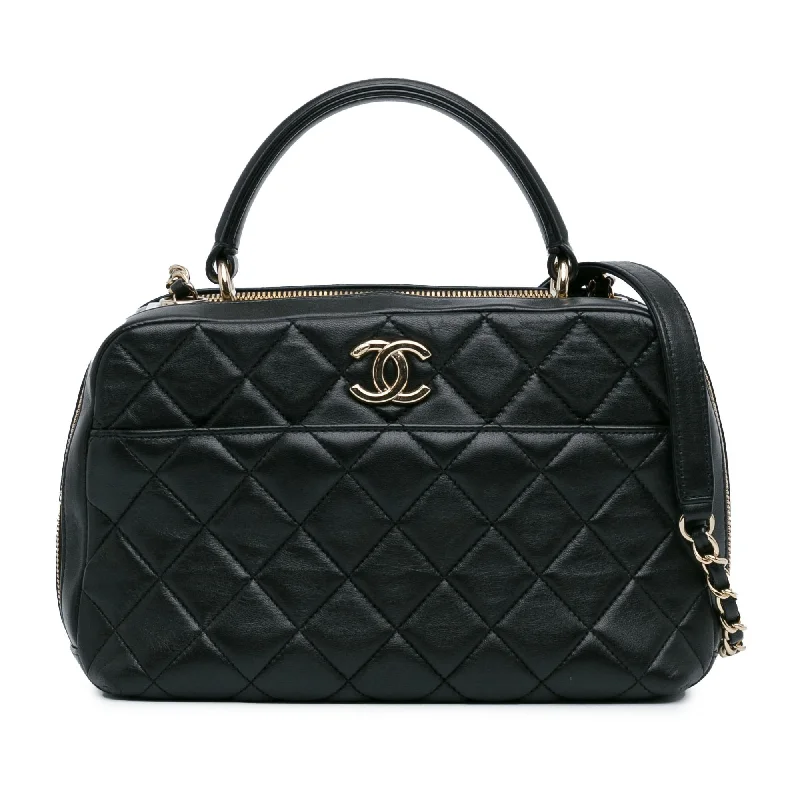 Chanel Medium Lambskin Trendy CC Bowling Bag (SHG-6zNdDE)