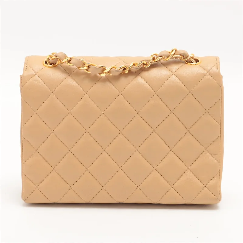 ITEM 17 - Chanel Vintage Mini CC Beige Single Flap Bag