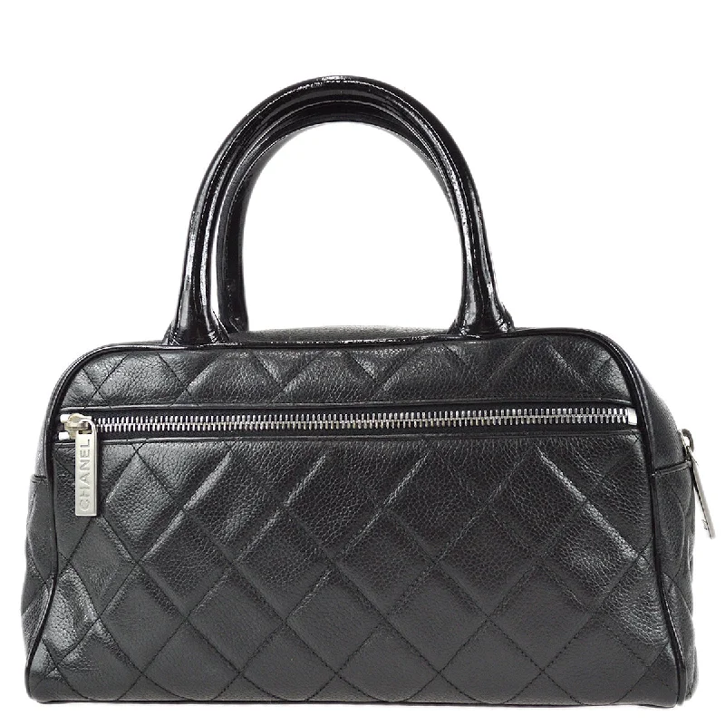 Chanel 2000-2001 Bowling Bag 27 Black Caviar