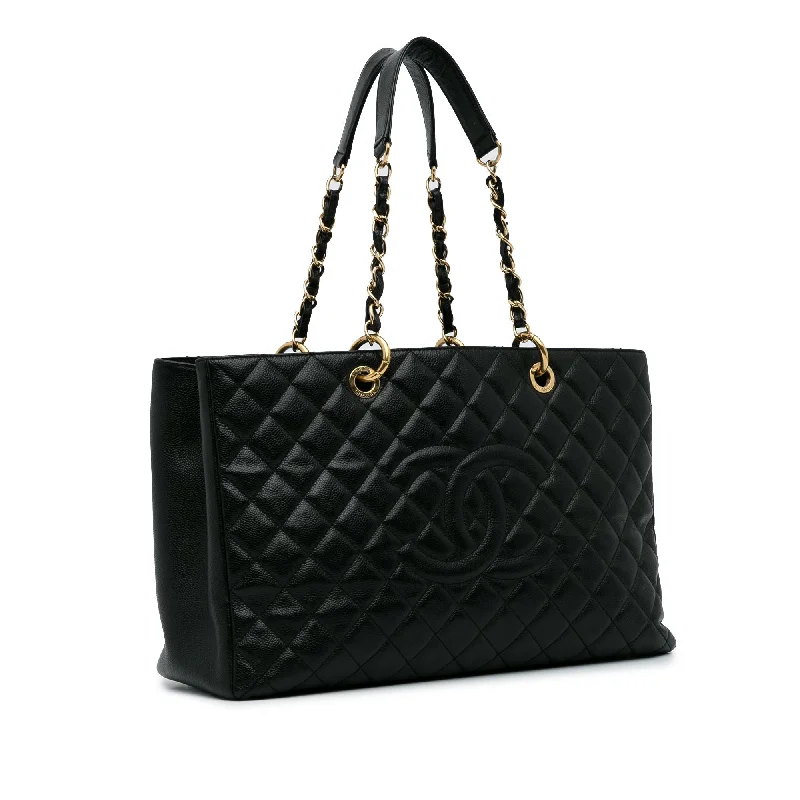 Black Chanel Caviar Grand Shopping Tote XL