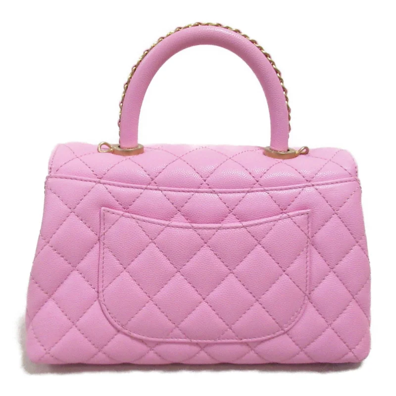 Chanel Coco Handler 2w Shoulder Bag 2way Shoulder Bag Caviar S  Pink A92990