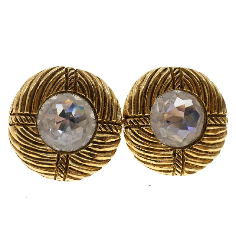 CHANEL Earring Gold Tone CC  ar9887B