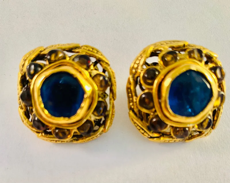 Chanel Gripoix Earrings