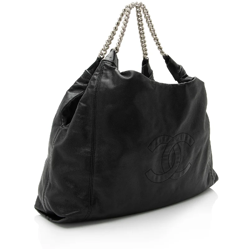 Chanel Lambskin CC Rodeo Drive Large Hobo (ULb6LJ)