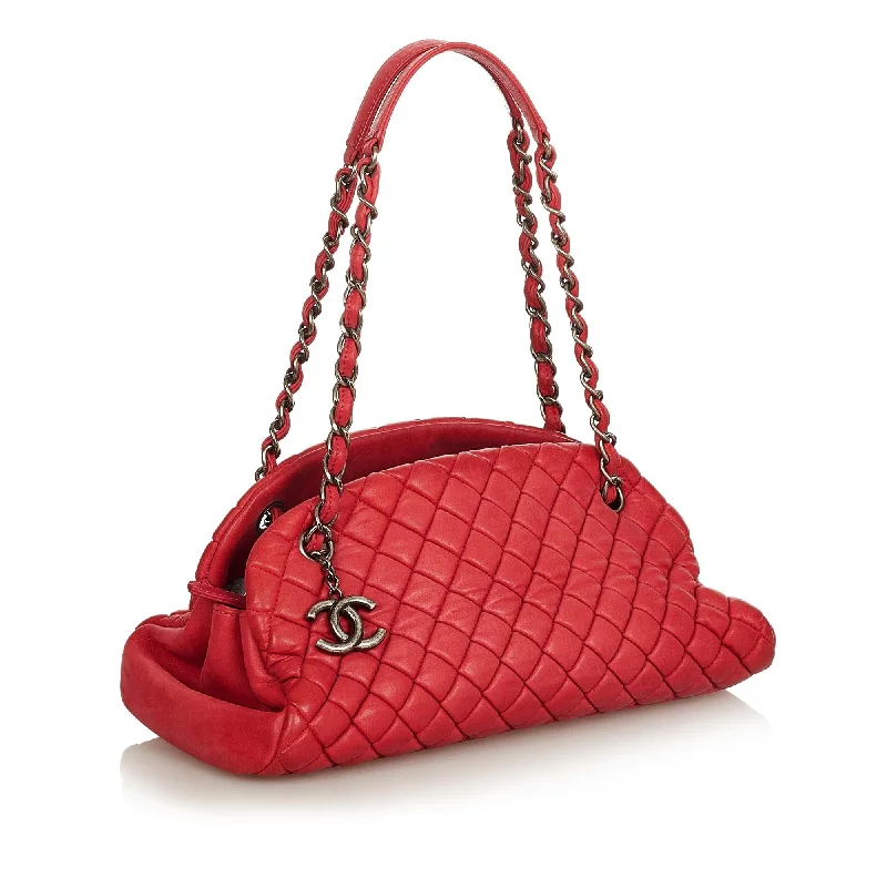 Chanel Mademoiselle Leather Bowling Bag (35686)