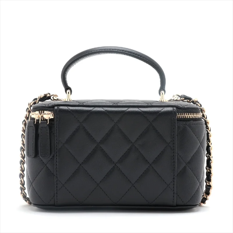 Chanel Matrasse  2WAY Shoulder Bag Vanity Black G