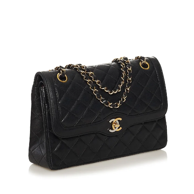 Chanel Paris Limited Edition Lambskin Double Flap Bag (35234)