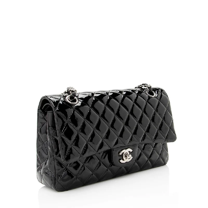 Chanel Patent Leather Classic Medium Double Flap Bag (20050)