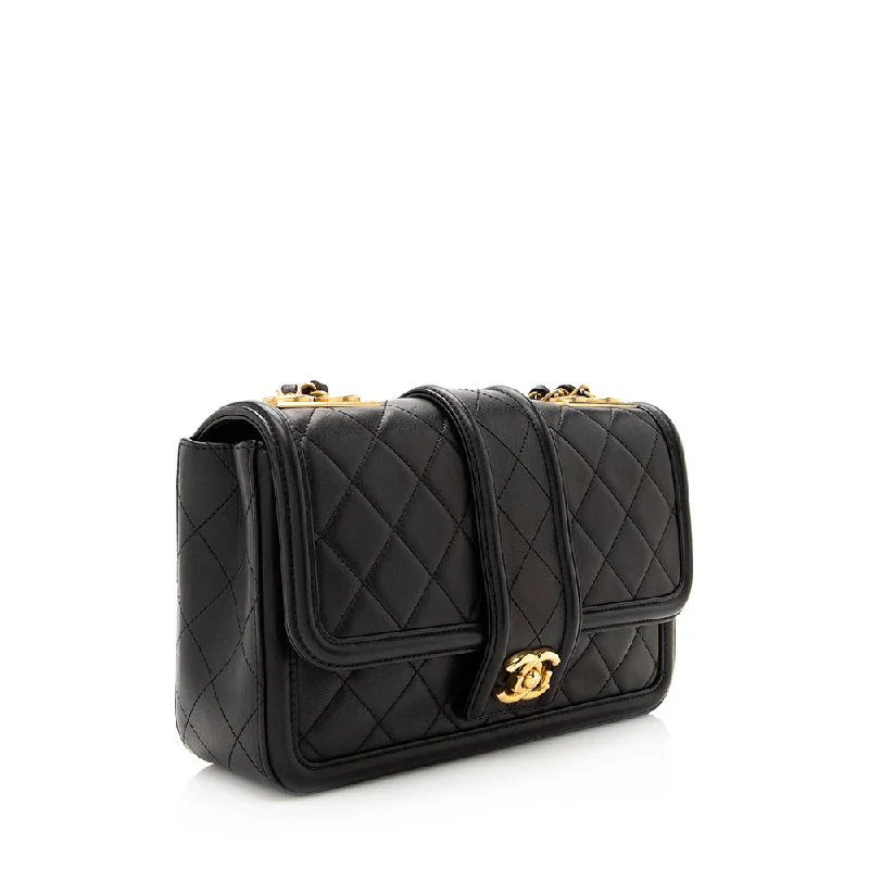 Chanel Quilted Calfskin Elegant Flap Bag (19763)