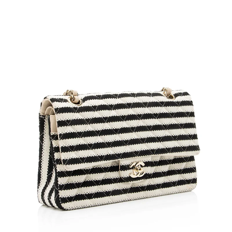 Chanel Quilted Jersey Pearl Coco Sailor Medium Flap Bag (23372)