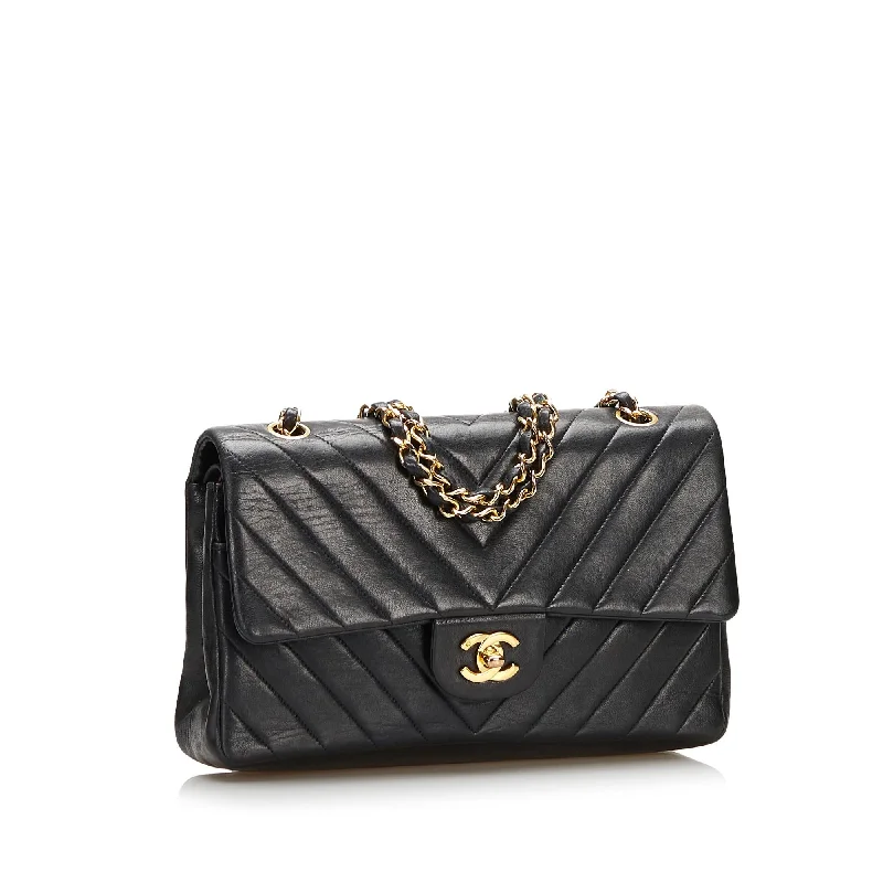 Chanel Small Chevron Lambskin Double Flap (36400)