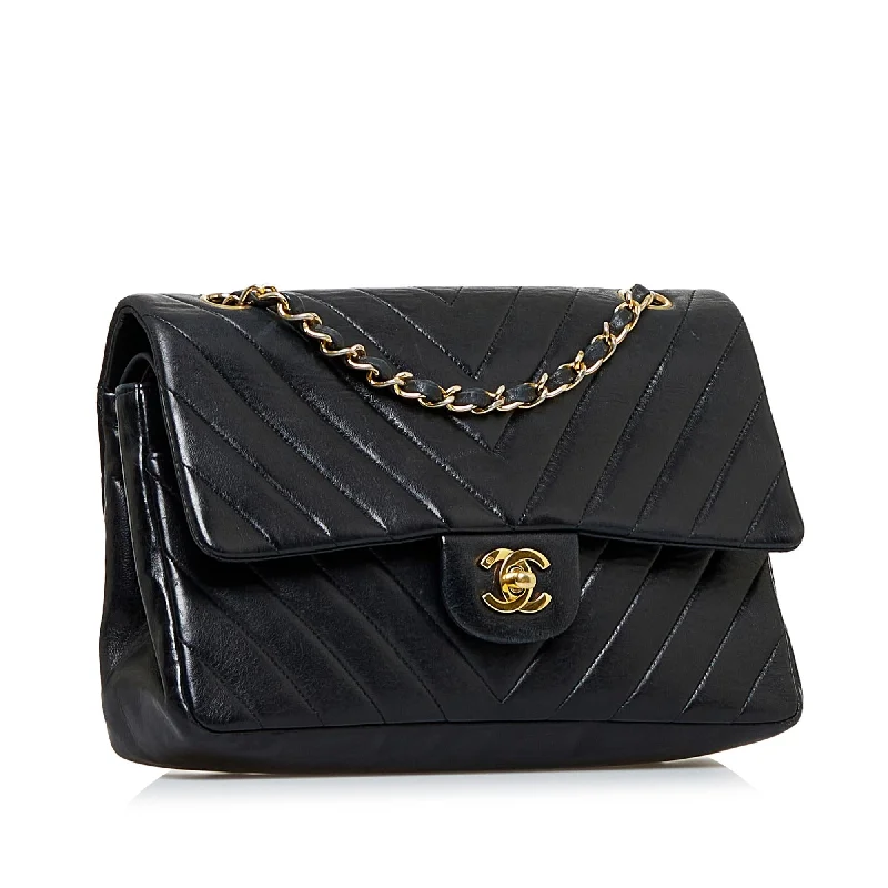 Chanel Small Chevron Lambskin Double Flap (Te8Mdu)