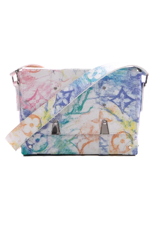 Watercolor Soft Trunk Messenger Bag