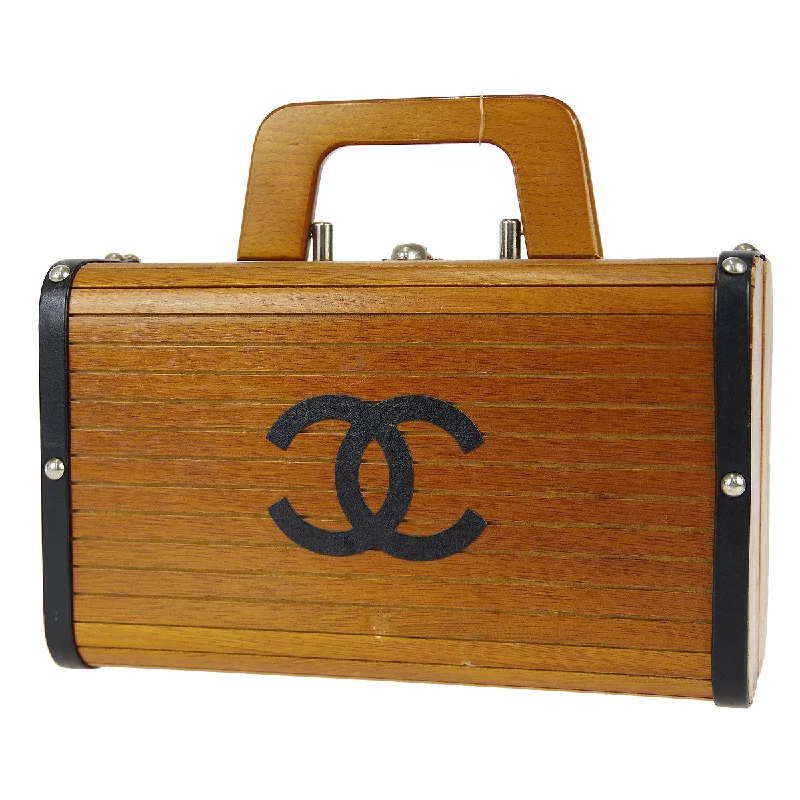 CHANEL * 1990s Wooden Vanity Handbag