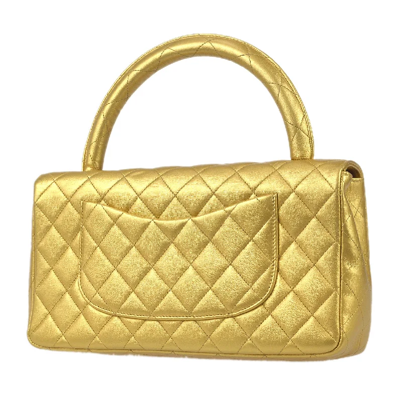 Chanel 1991-1994 Classic Flap Handbag Gold Lambskin