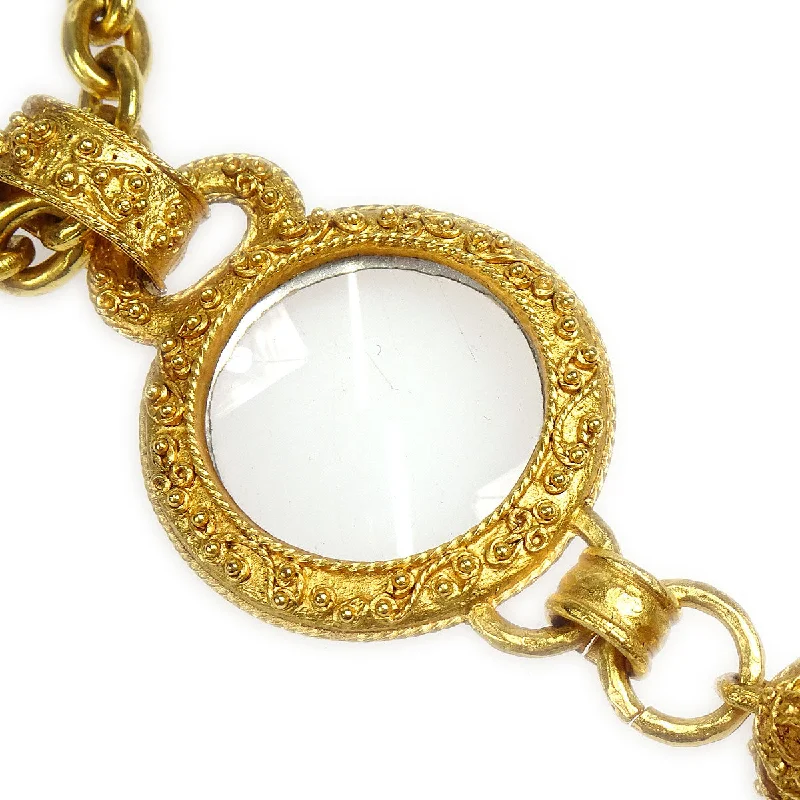 CHANEL 1994 Bell Loupe Gold Chain Necklace 38502