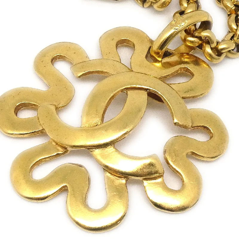 Chanel 1995 Squiggle Border Pendant Necklace 95P