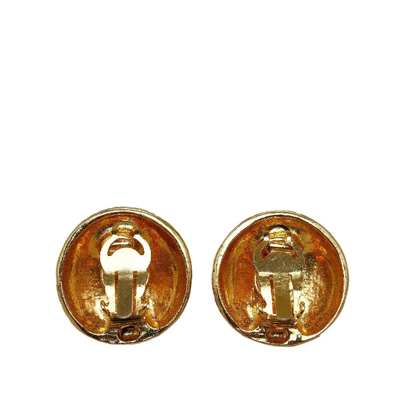 CHANEL CC Clip On Earrings Costume Earrings