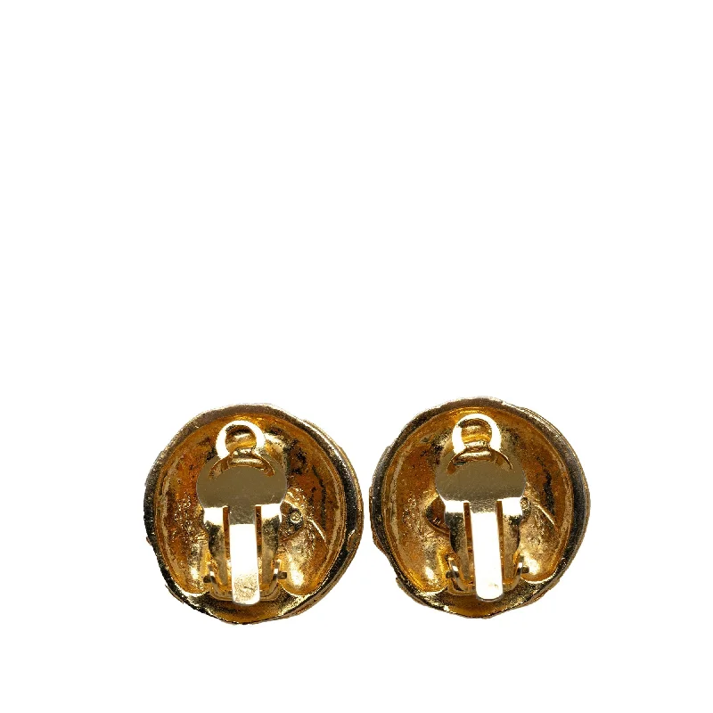 CHANEL CC Clip On Earrings Costume Earrings