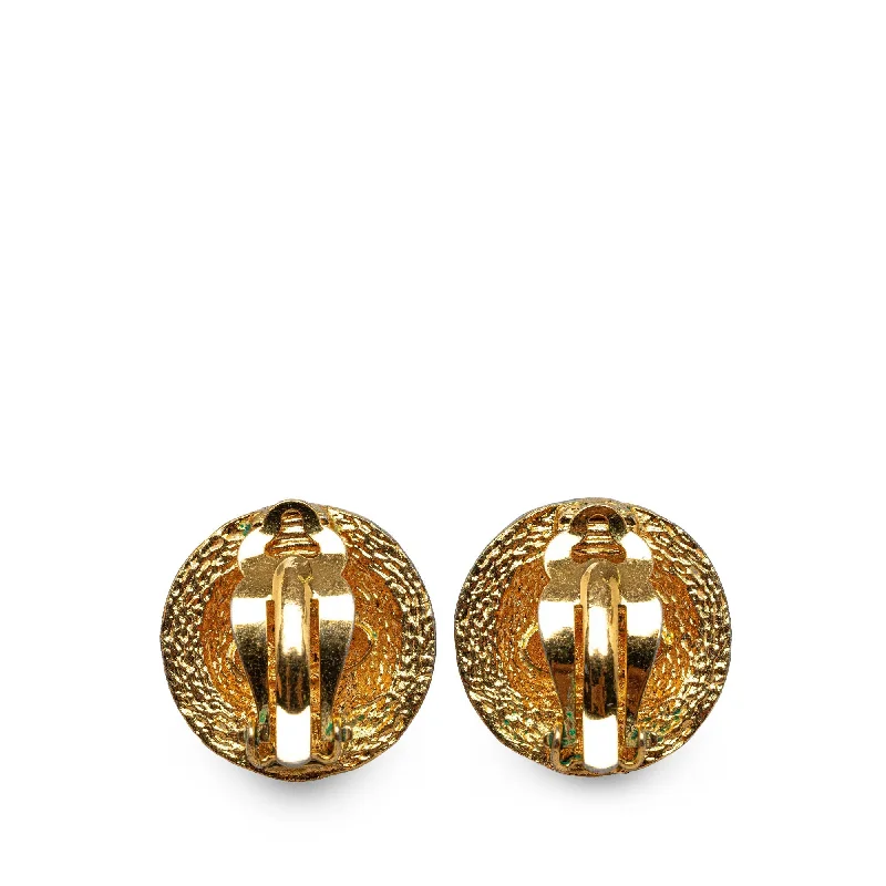 CHANEL CC Clip On Earrings Costume Earrings