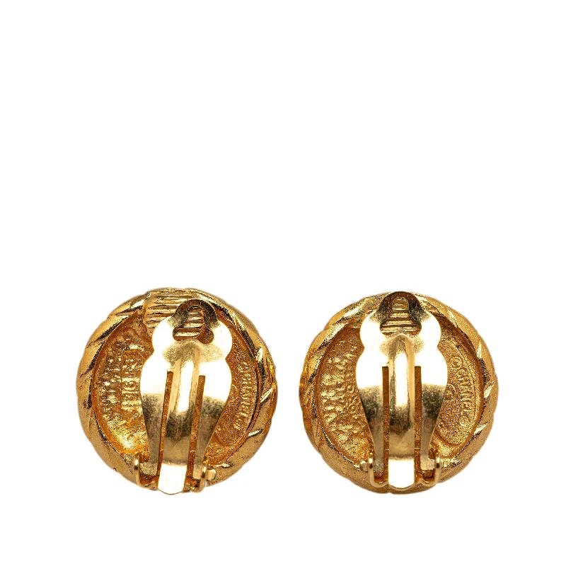 CHANEL CC Clip On Earrings Costume Earrings