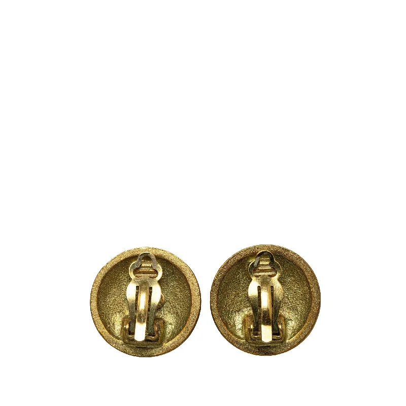 CHANEL CC Clip On Earrings Costume Earrings