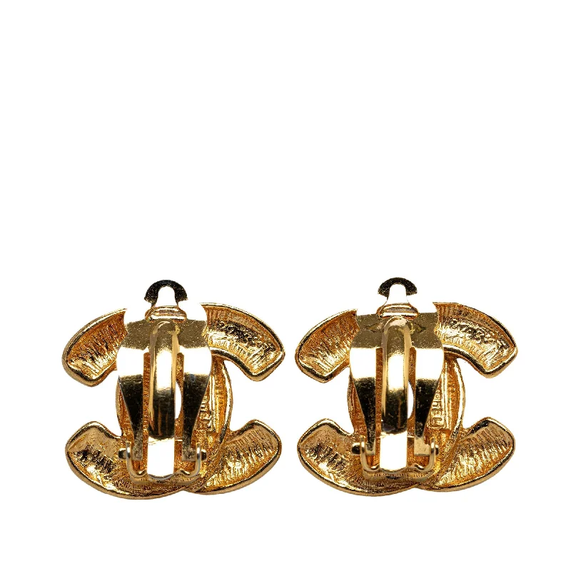 CHANEL CC Clip On Earrings Costume Earrings