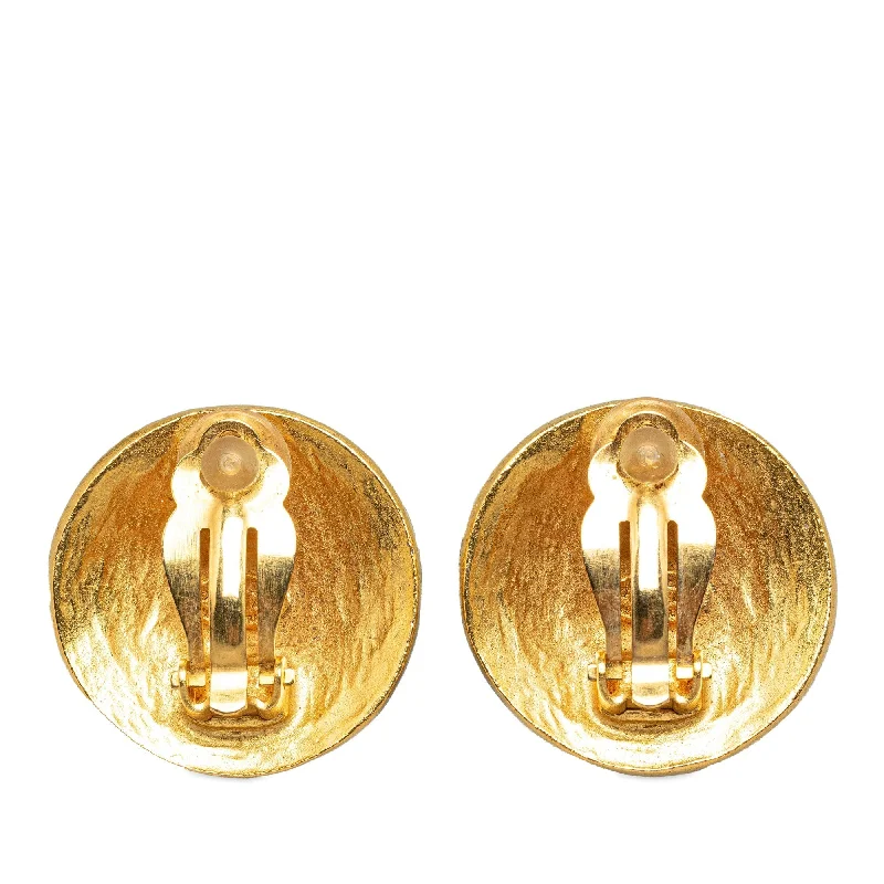 CHANEL CC Clip On Earrings Costume Earrings