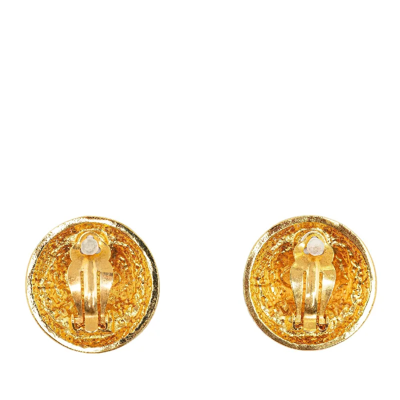 CHANEL CC Clip On Earrings Costume Earrings