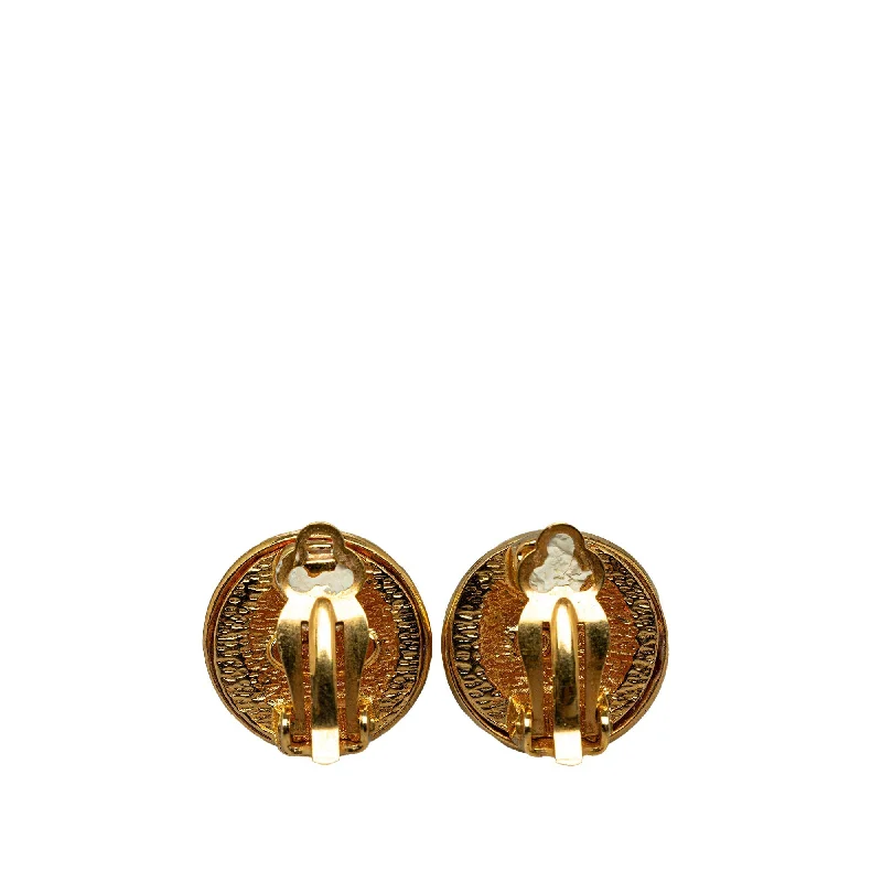 CHANEL CC Clip On Earrings Costume Earrings