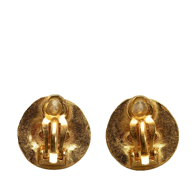 CHANEL CC Clip On Earrings Costume Earrings