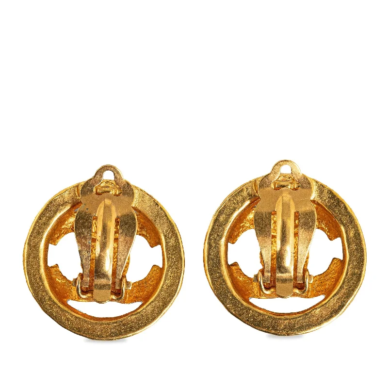 CHANEL CC Clip On Earrings Costume Earrings