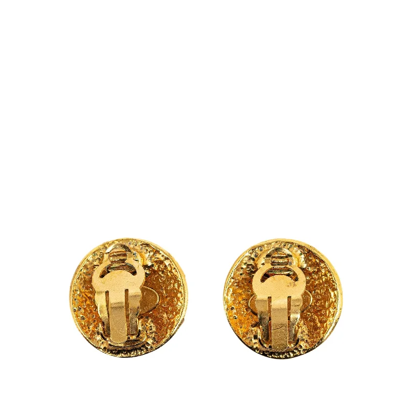 CHANEL CC Clip On Earrings Costume Earrings