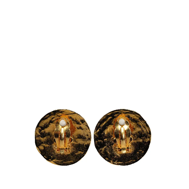 CHANEL CC Clip On Earrings Costume Earrings