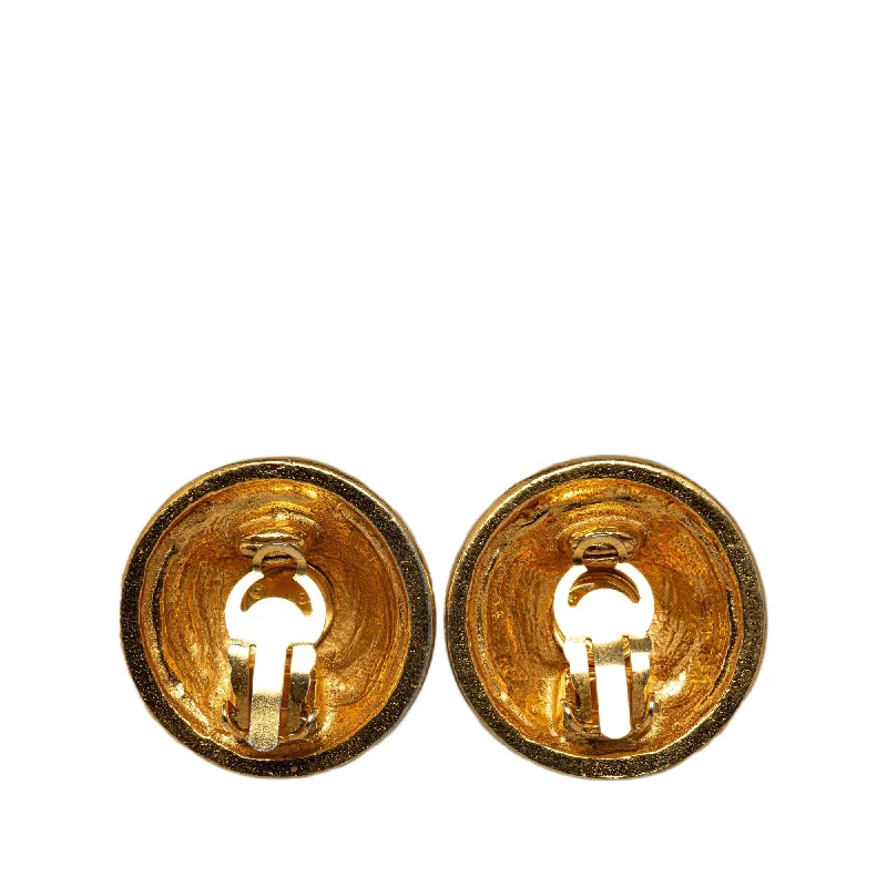 CHANEL CC Clip On Earrings Costume Earrings