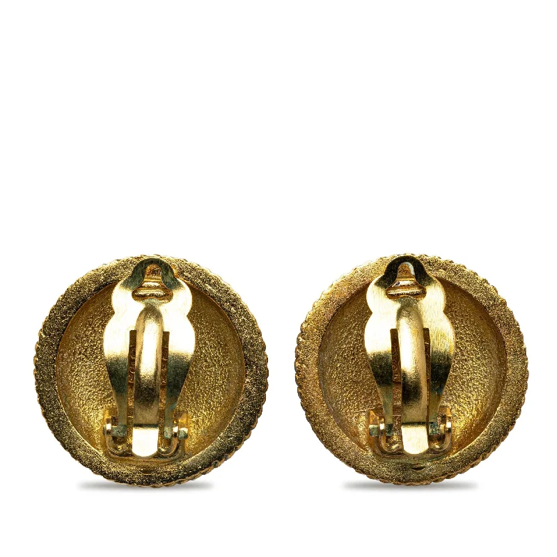 CHANEL CC Clip On Earrings Costume Earrings