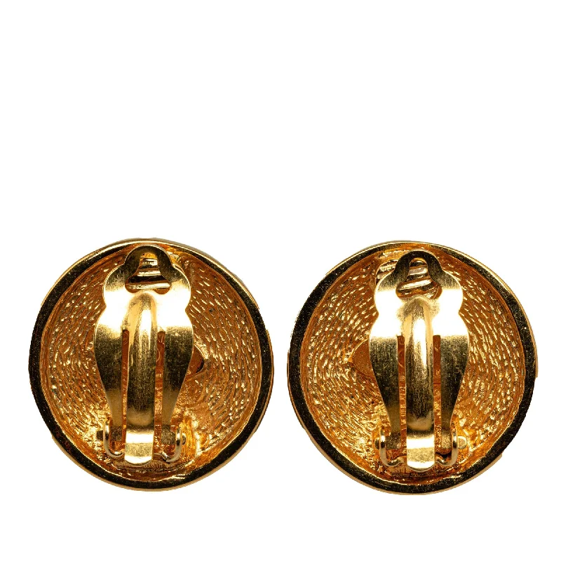 CHANEL CC Clip On Earrings Costume Earrings