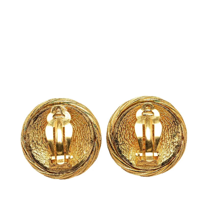 CHANEL CC Clip On Earrings Costume Earrings