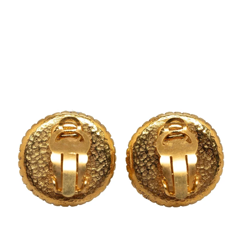 CHANEL CC Clip On Earrings Costume Earrings