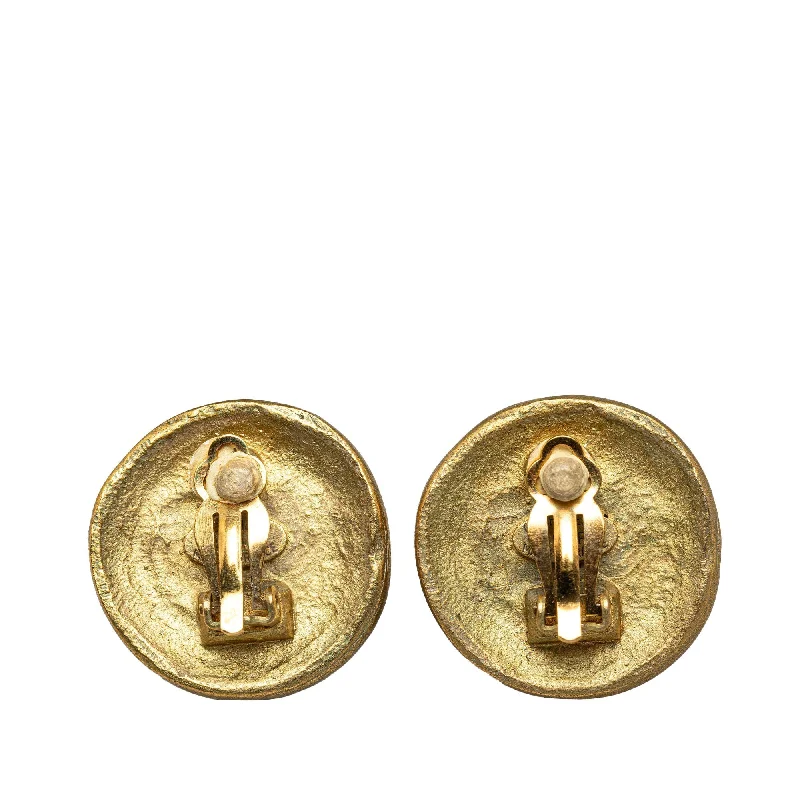 CHANEL CC Clip On Earrings Costume Earrings