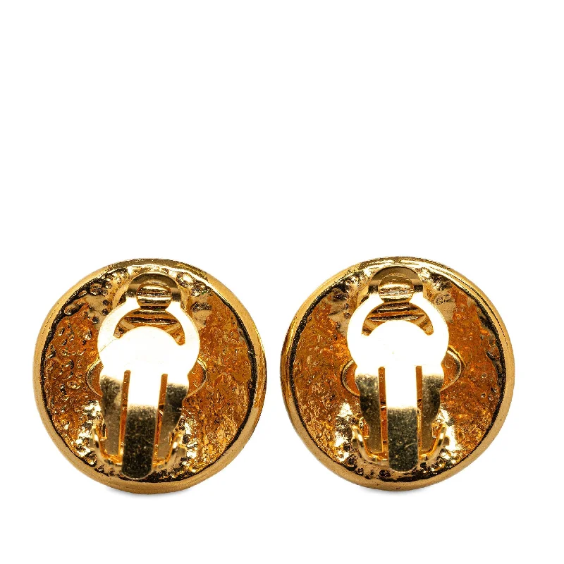 CHANEL CC Clip On Earrings Costume Earrings