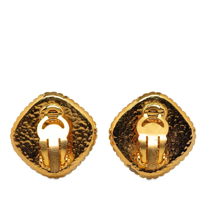 CHANEL CC Clip On Earrings Costume Earrings