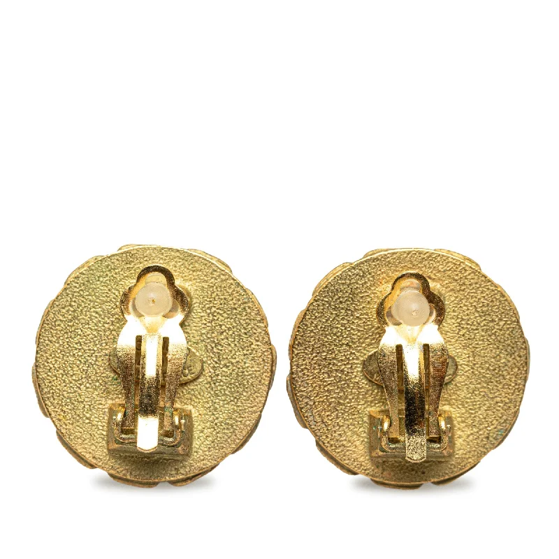 CHANEL CC Clip On Earrings Costume Earrings