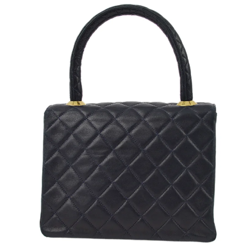 Chanel Navy Lambskin Handbag