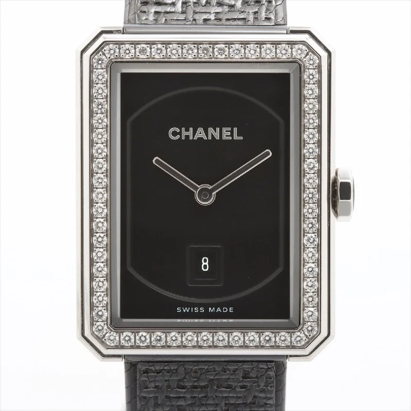 Chanel Boyfriend Twid H5318 SS QZ Black