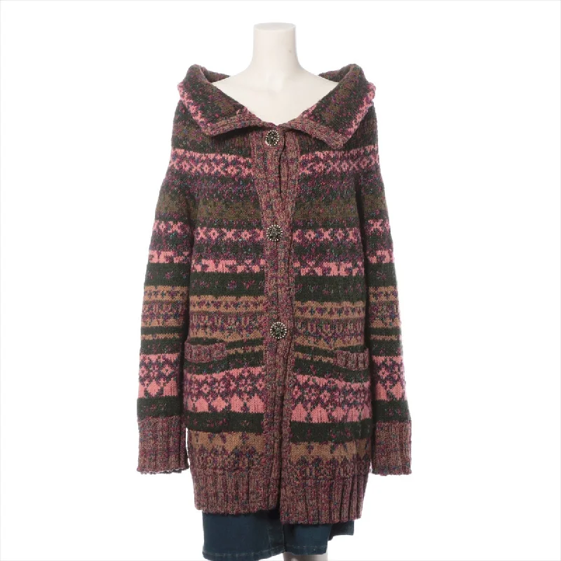 Chanel Grippor Cotton x Wool Cardigan 34  Multicolor P46457K05874