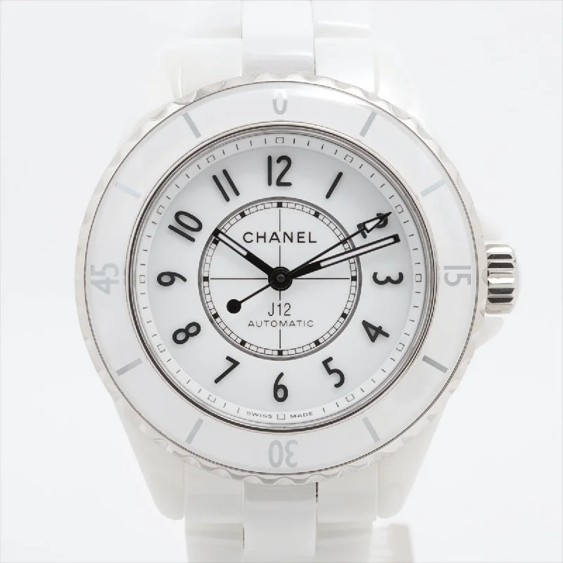 Chanel J12 H5699 SSCE AT White Writing s