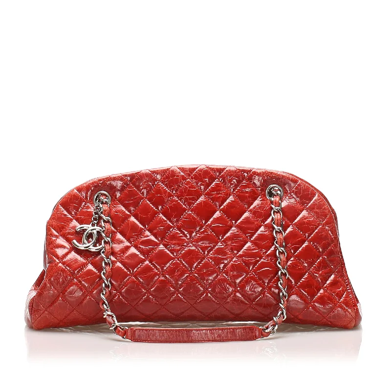 Chanel Mademoiselle Bowling Bag Red