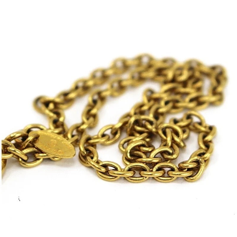 Chanel necklace pendant 31.RUE CAMBON plate gold CHANEL ladies